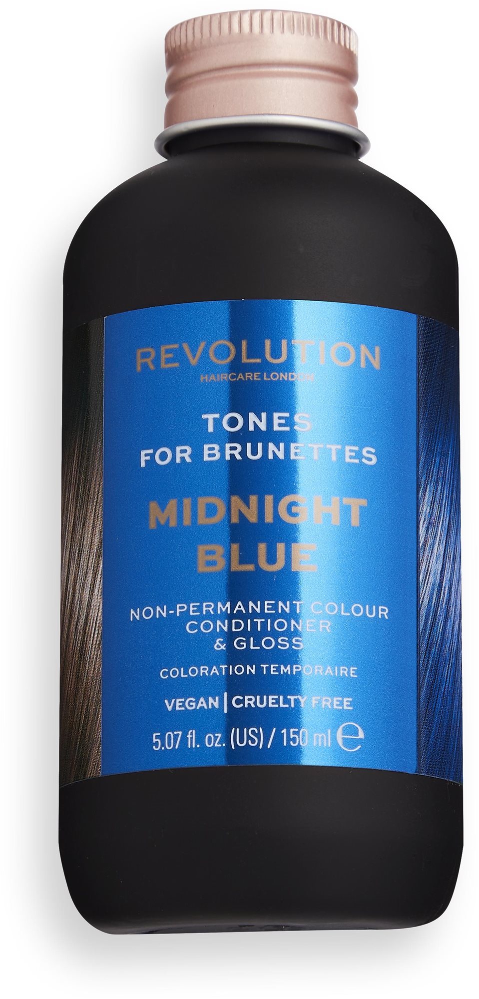 REVOLUTION HAIRCARE Tones for Brunettes Midnight Blue 150 ml Farba...