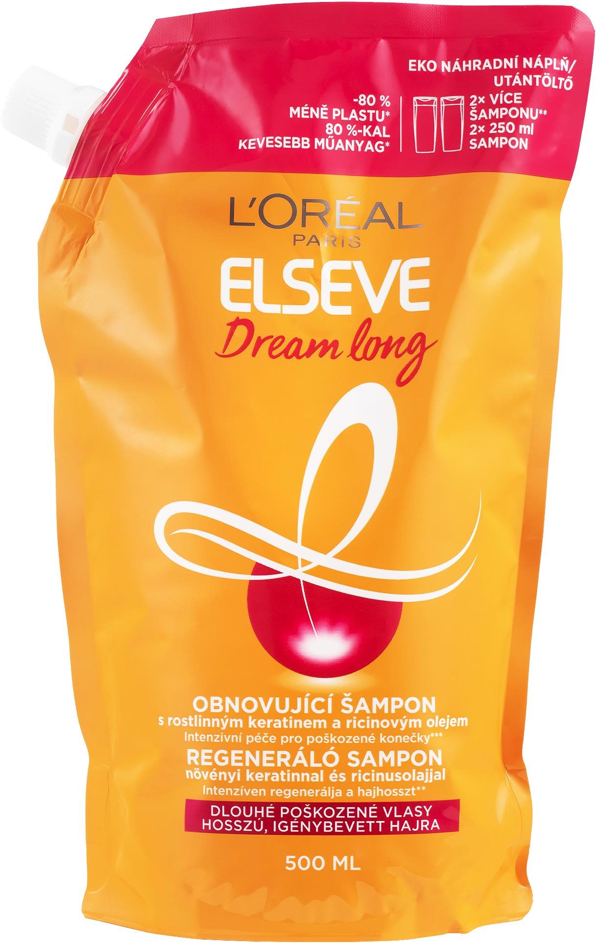 ĽORÉAL PARIS Elseve Dream Long refill obnovujúci šampón 500 ml Šampón