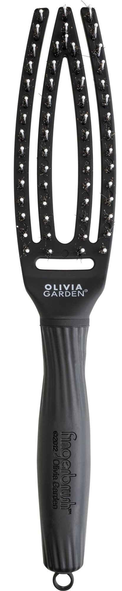 OLIVIA GARDEN Fingerbrush Combo Black Small Hajkefe