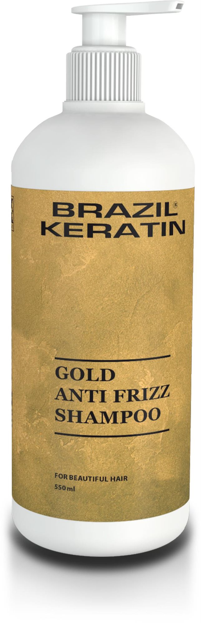 BRAZIL KERATIN Anti Frizz Gold Shampoo 550 ml Šampon
