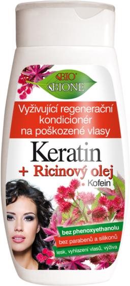 BIONE COSMETICS Bio Keratín + Ricínový olej Regeneračný kondicionér...