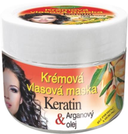 BIONE COSMETICS Bio Keratín a Arganový olej Maska na vlasy 260 ml...