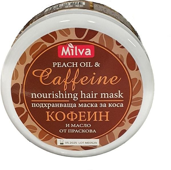 MILVA Vyživujúca maska s kofeínom Maska na vlasy
