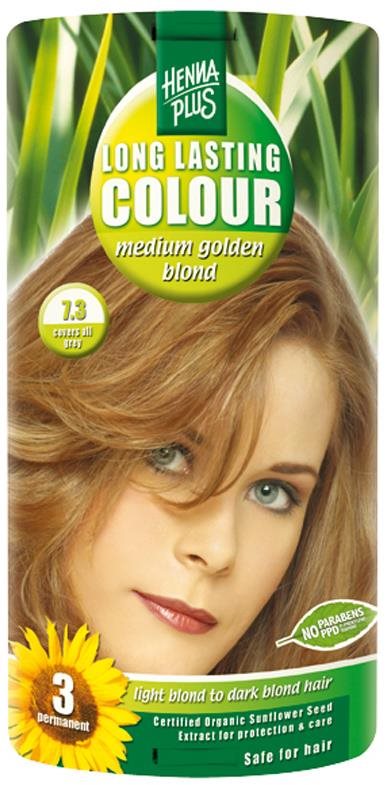 HENNAPLUS Prírodná farba na vlasy SÝTO ZLATÁ BLOND 7.3, 100 ml...