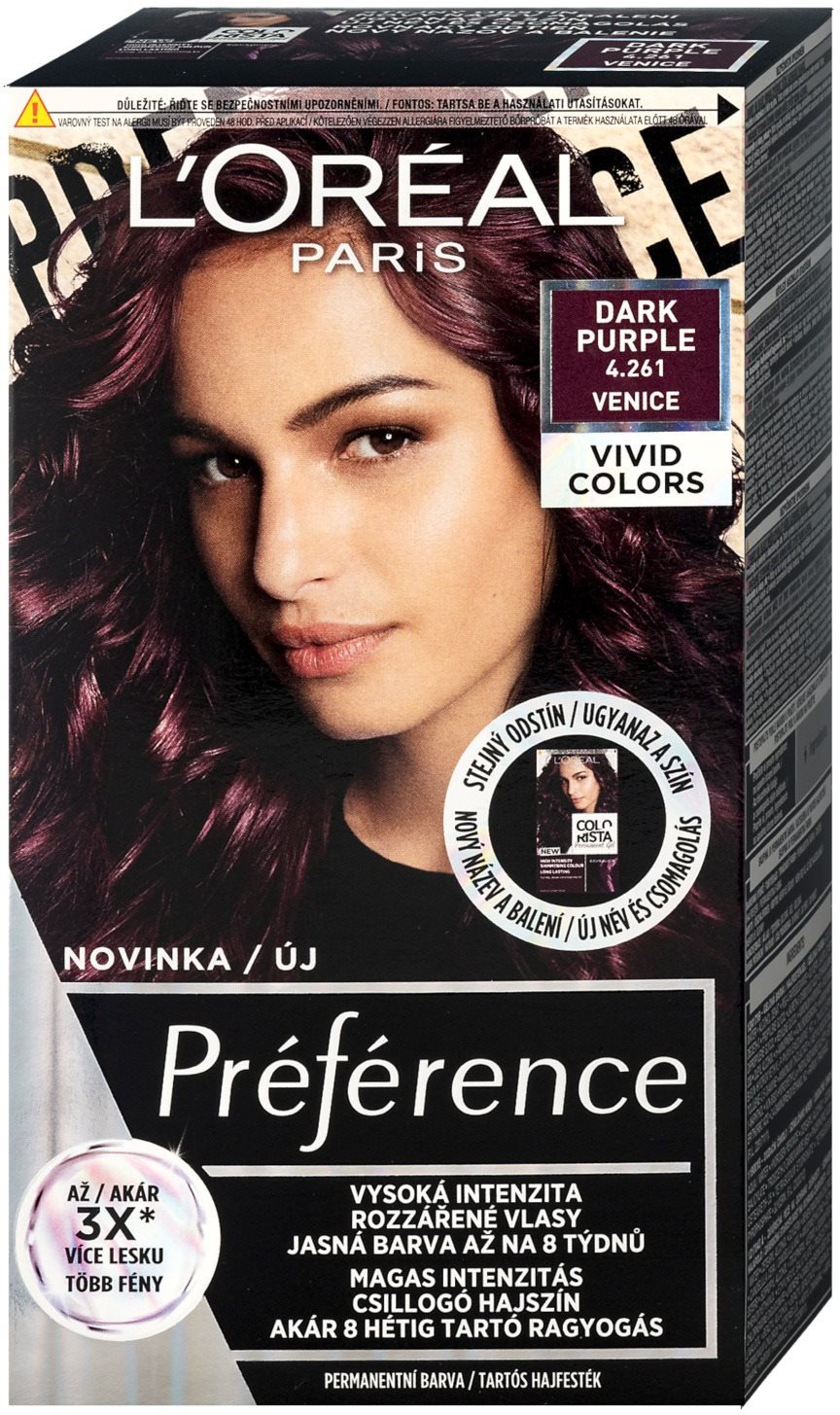 ĽORÉAL PARIS Préférence Vivid Colors 4.261 Venice Farba na vlasy
