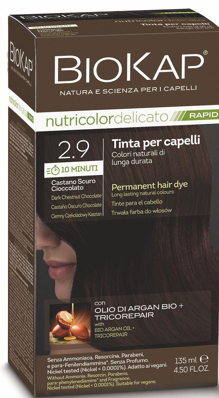 BIOKAP Delicato Rapid Farba na vlasy – 2.9 Tmavá...