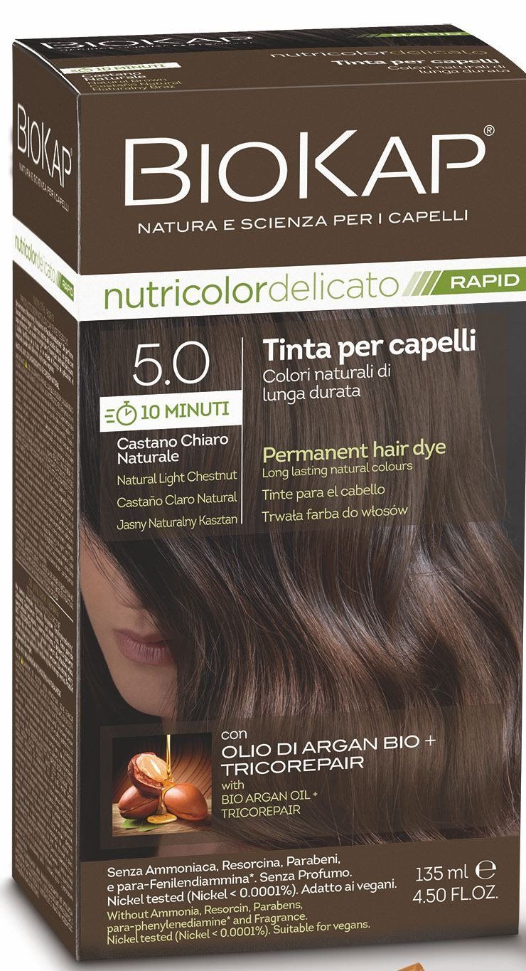 BIOKAP Delicato Rapid Farba na vlasy – 5.0 Gaštanová svetlá...