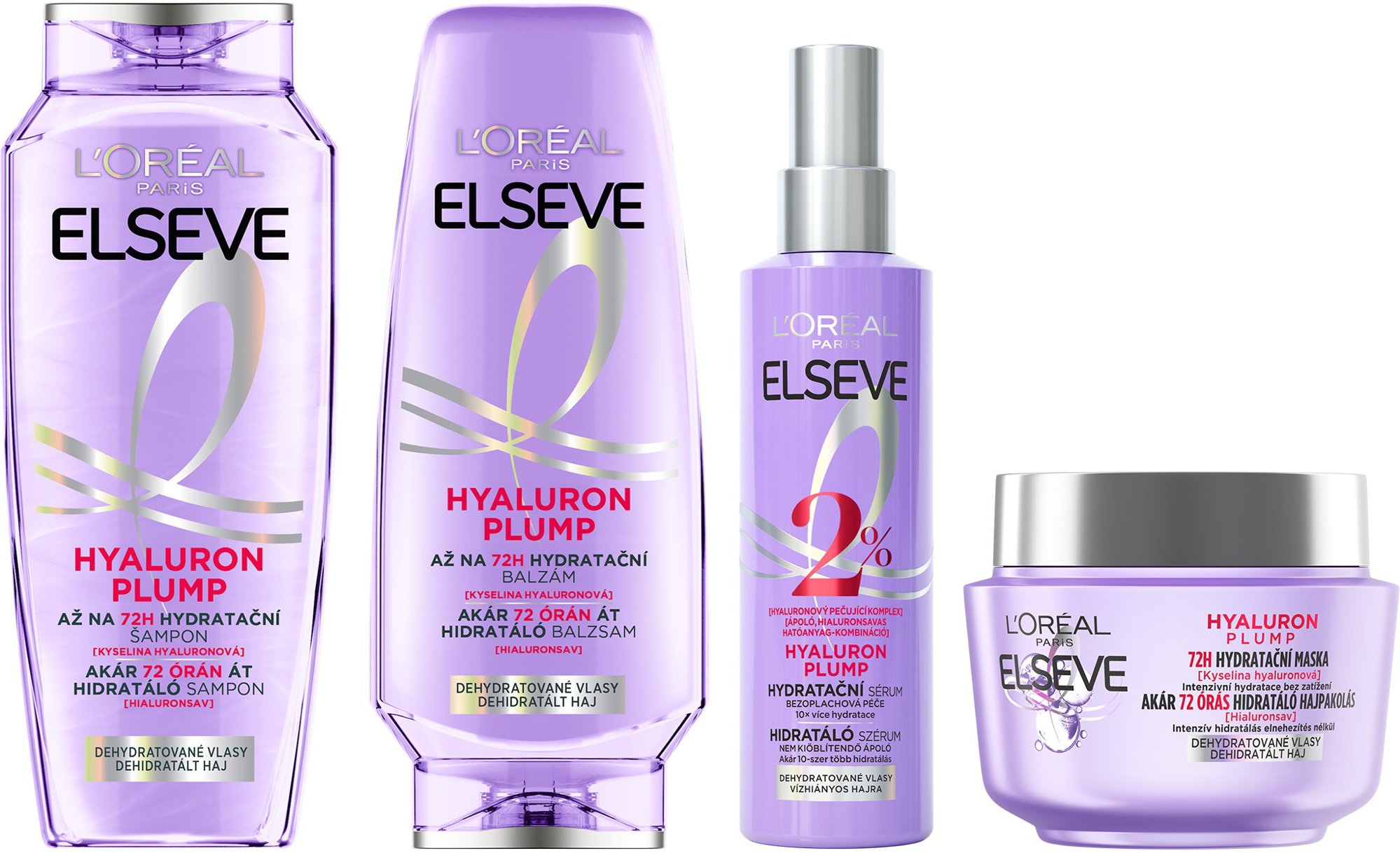 L'ORÉAL PARIS Elseve Hyaluron Plump Set 800ml Hajápoló szett