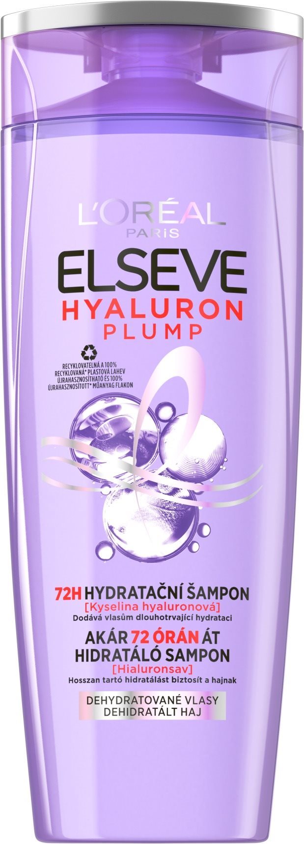 ĽORÉAL PARIS Elseve Hyaluron Plump 72H Hydratačný šampón s...