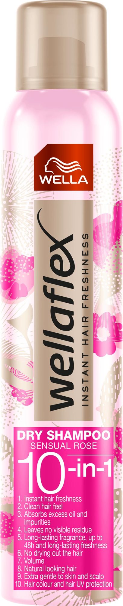WELLA Wellaflex Dry Shampoo Hairspray Sensual Rose 180 ml Suchý...