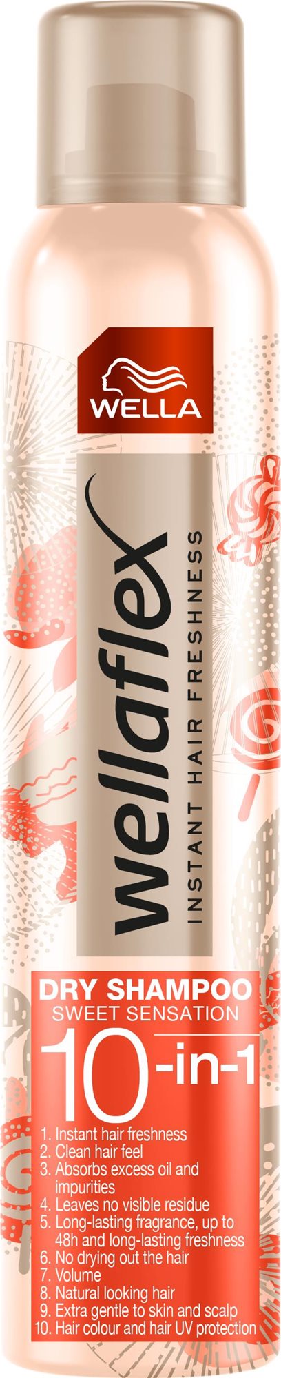 WELLA Wellaflex Dry Shampoo Hairspray Sweet Sensation 180 ml Suchý...