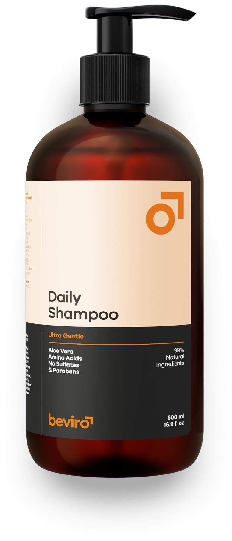 BEVIRO Daily Shampoo 500 ml Šampon pro muže