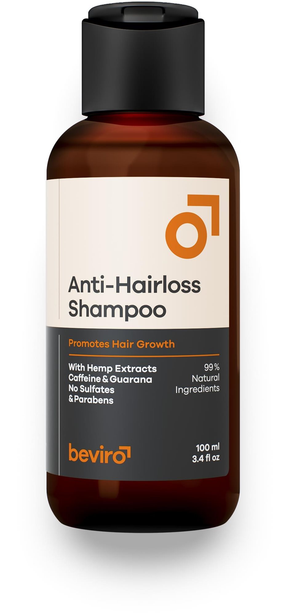 BEVIRO Prírodný šampón proti padaniu vlasov 100 ml Šampón