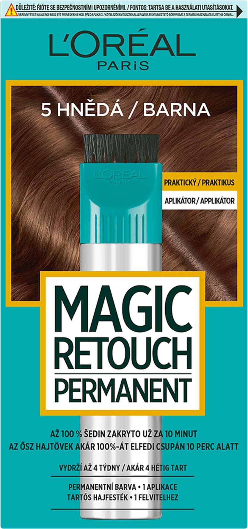 ĽORÉAL PARIS Magic Retouch Permanent 5 Hnedá Farba na vlasy