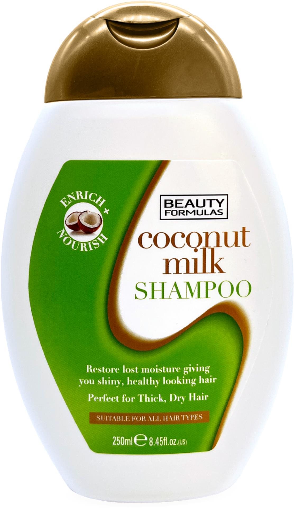 BEAUTY FORMULAS Šampón s kokosovým mliekom na husté suché vlasy 250...