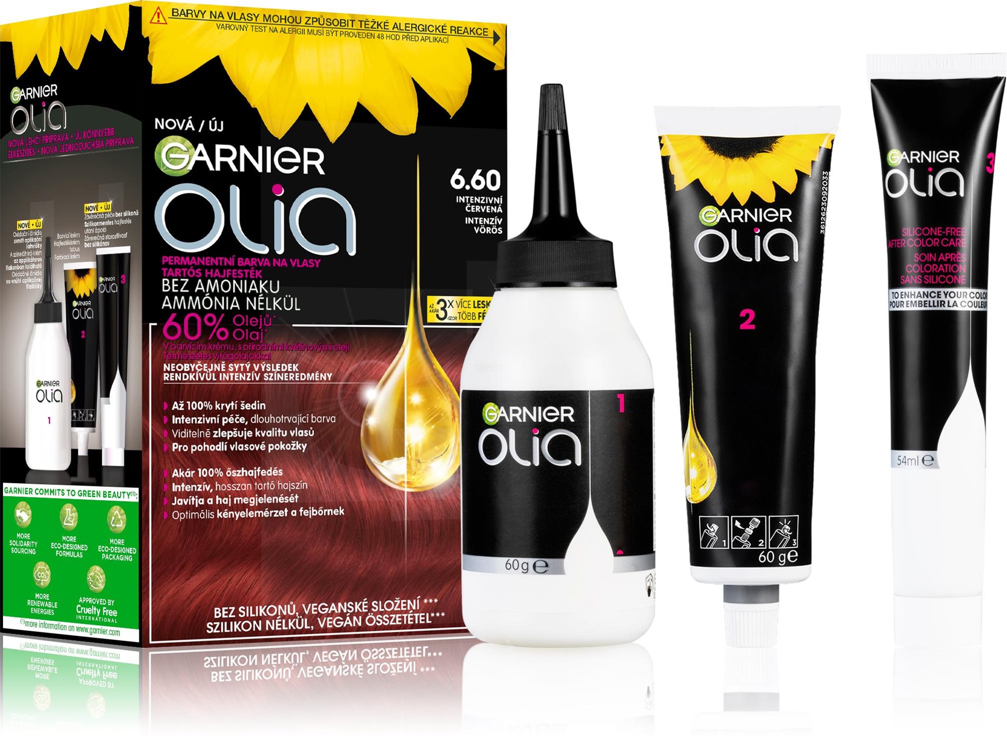 GARNIER Olia 6.60 Intenzívna červená Farba na vlasy