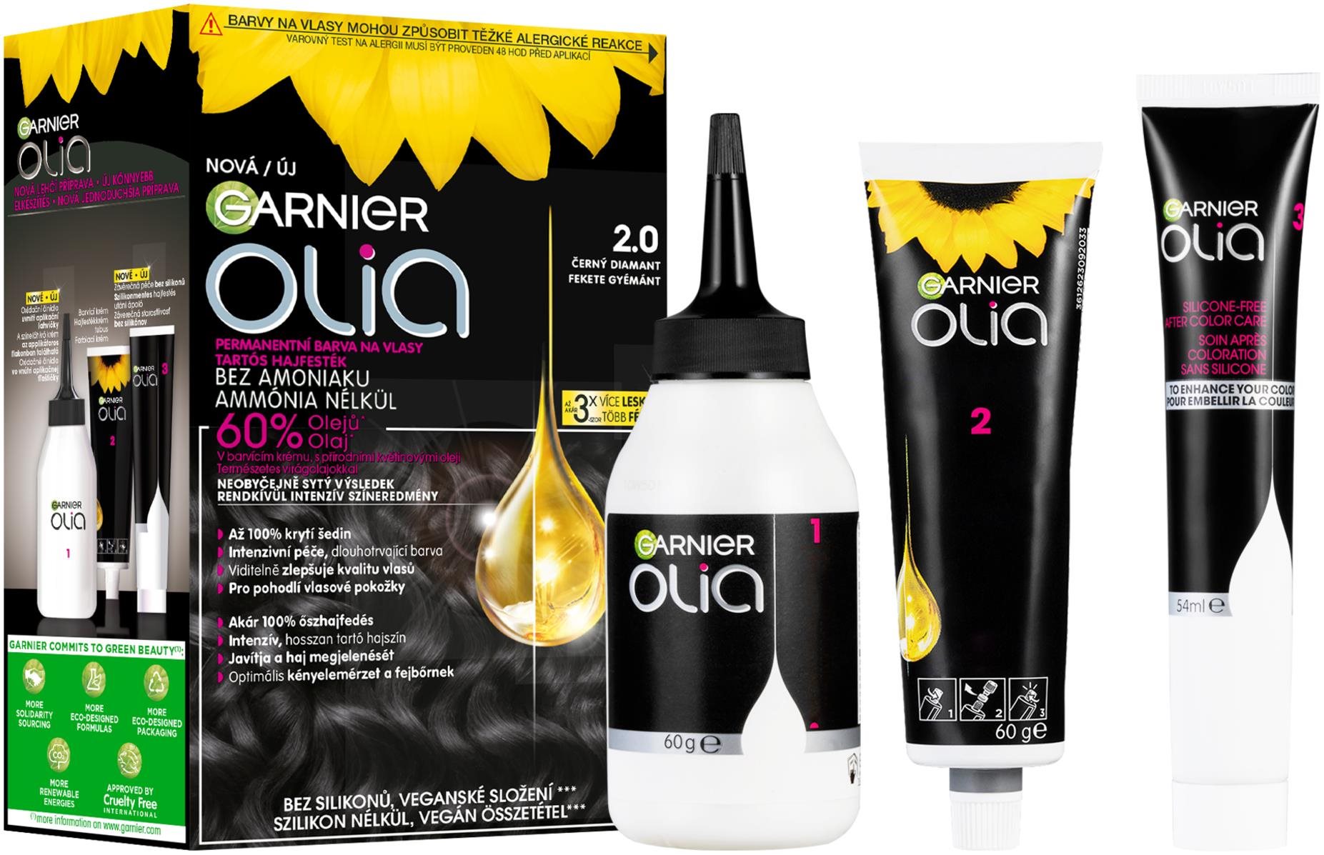 GARNIER Olia 2.0 Čierny diamant Farba na vlasy