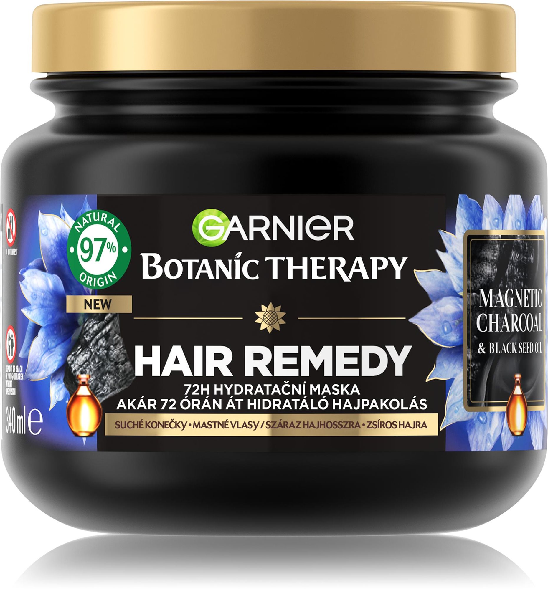 GARNIER Botanic Therapy Hair Remedy Magnetic Charcoal 340 ml...