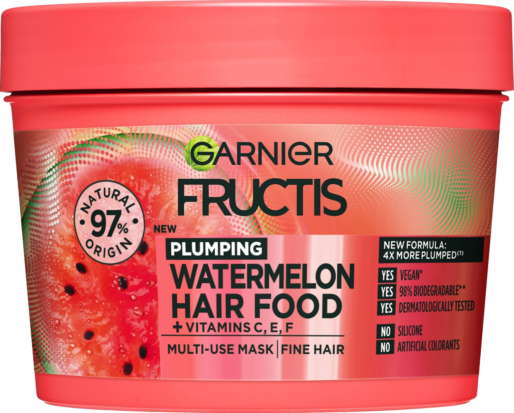GARNIER Fructis Hair Food Watermelon 3 v 1 maska 400 ml Maska na...