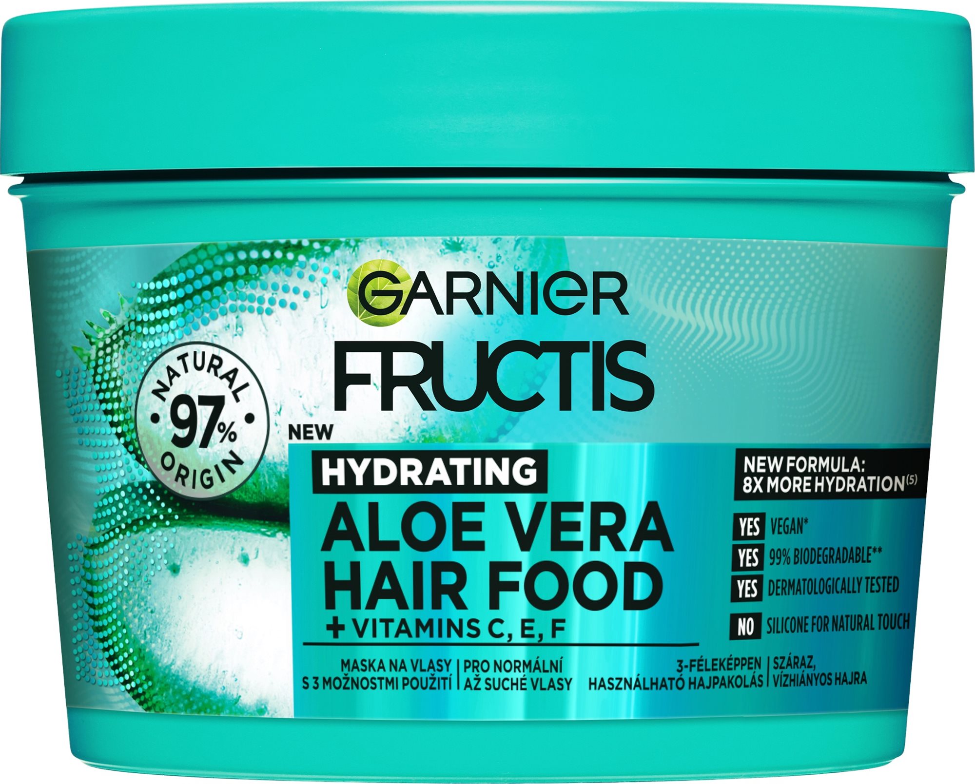 GARNIER Fructis Hair Food Hydratačná Aloe Vera maska 400 ml Maska...