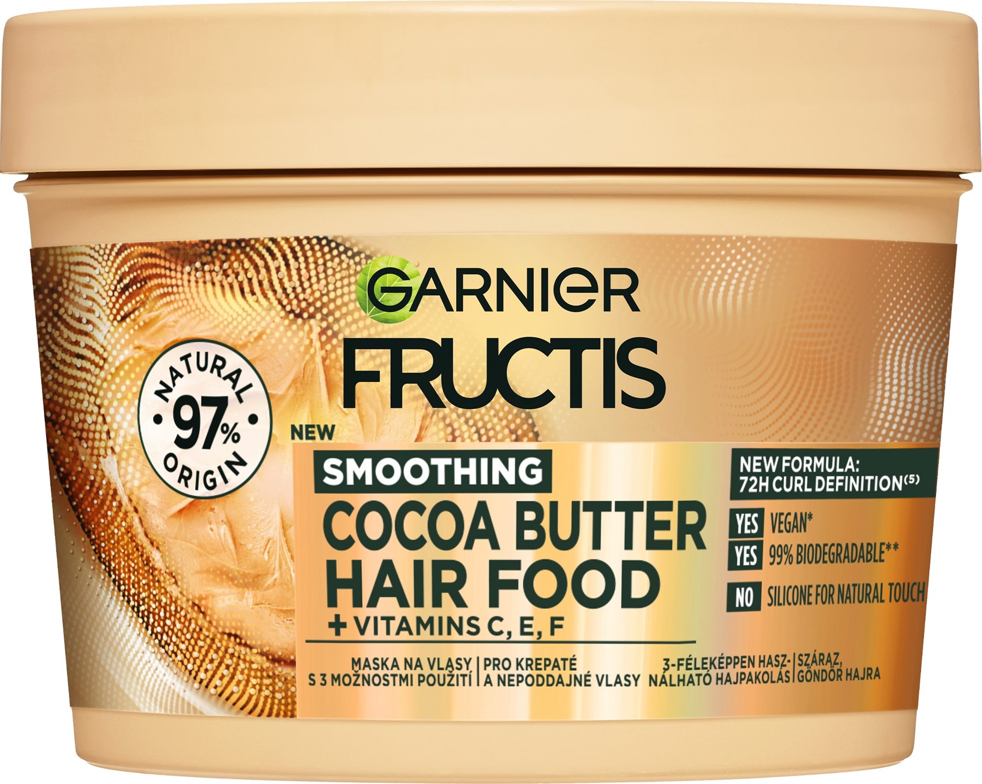 GARNIER Fructis Hair Food Cocoa Butter maska 400 ml Maska na vlasy