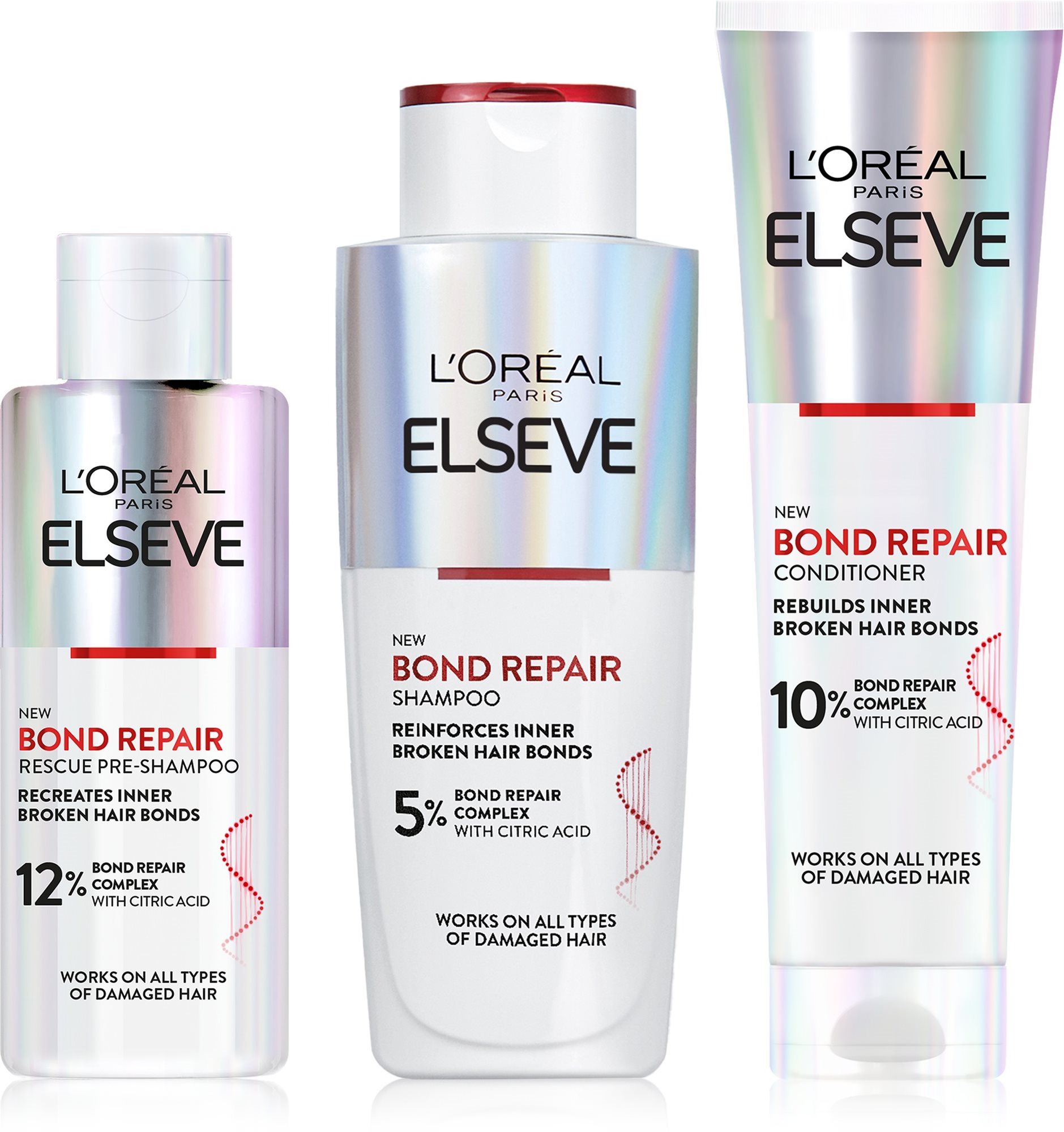 L'ORÉAL PARIS Elseve Bond Repair - regeneráló szett, 550ml Hajápoló...