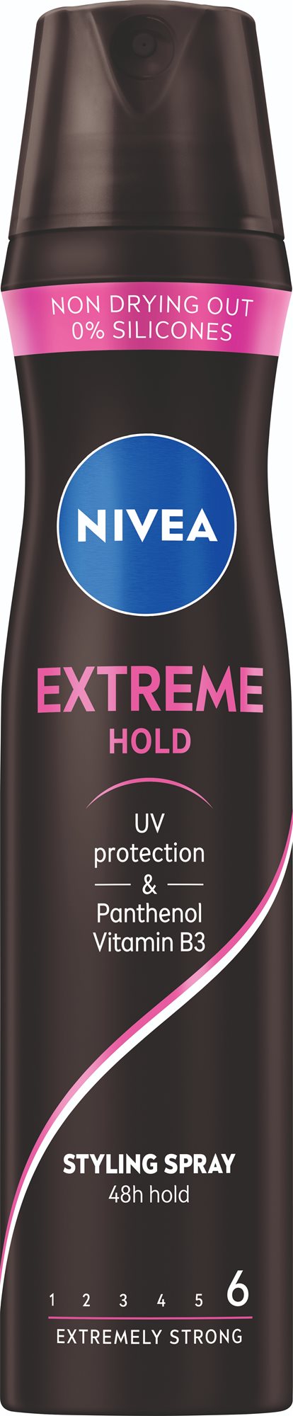 NIVEA Styling Spray Extreme Hold 250 ml Lak na vlasy