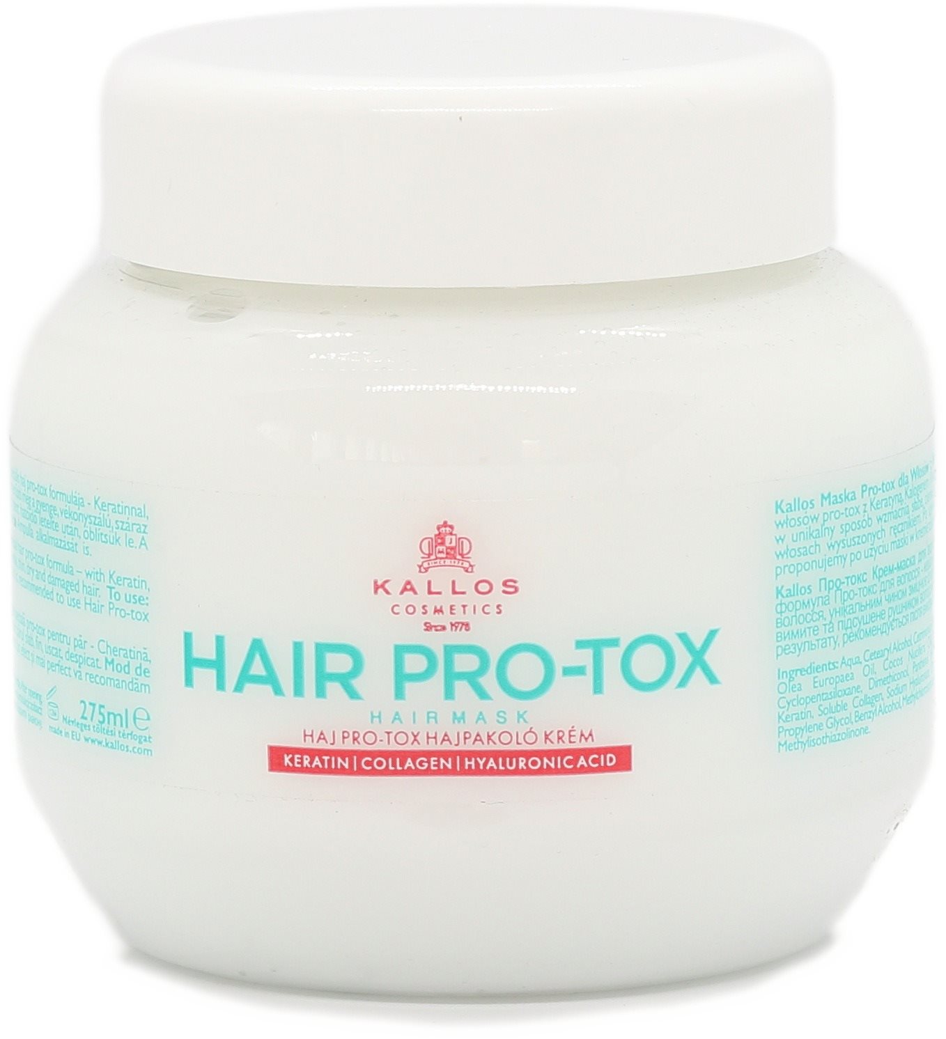 KALLOS Hair Pro-Tox Hair Mask 275 ml Maska na vlasy