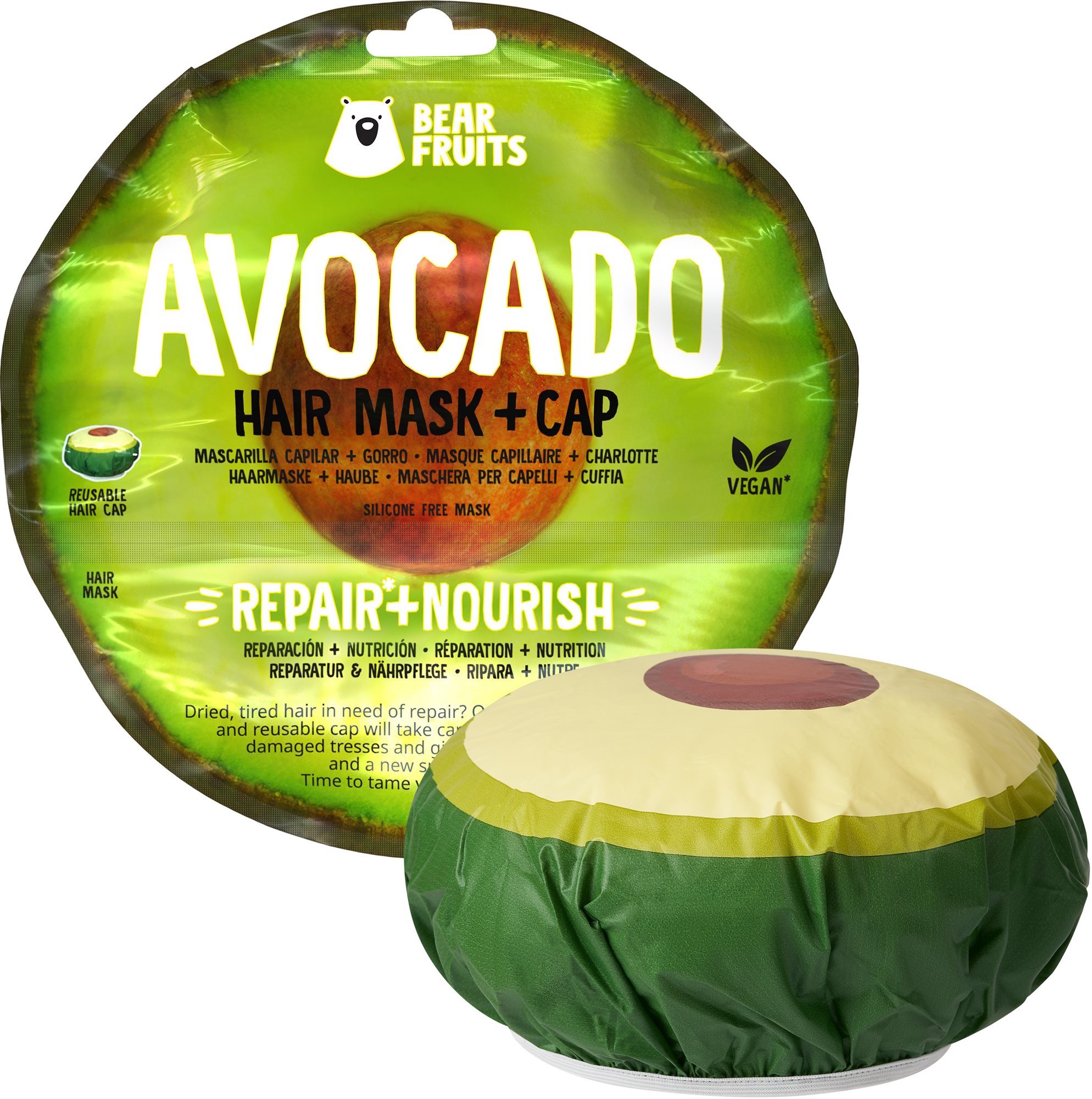 BEAR FRUITS Avocado Hair Mask 200 ml Hajpakolás