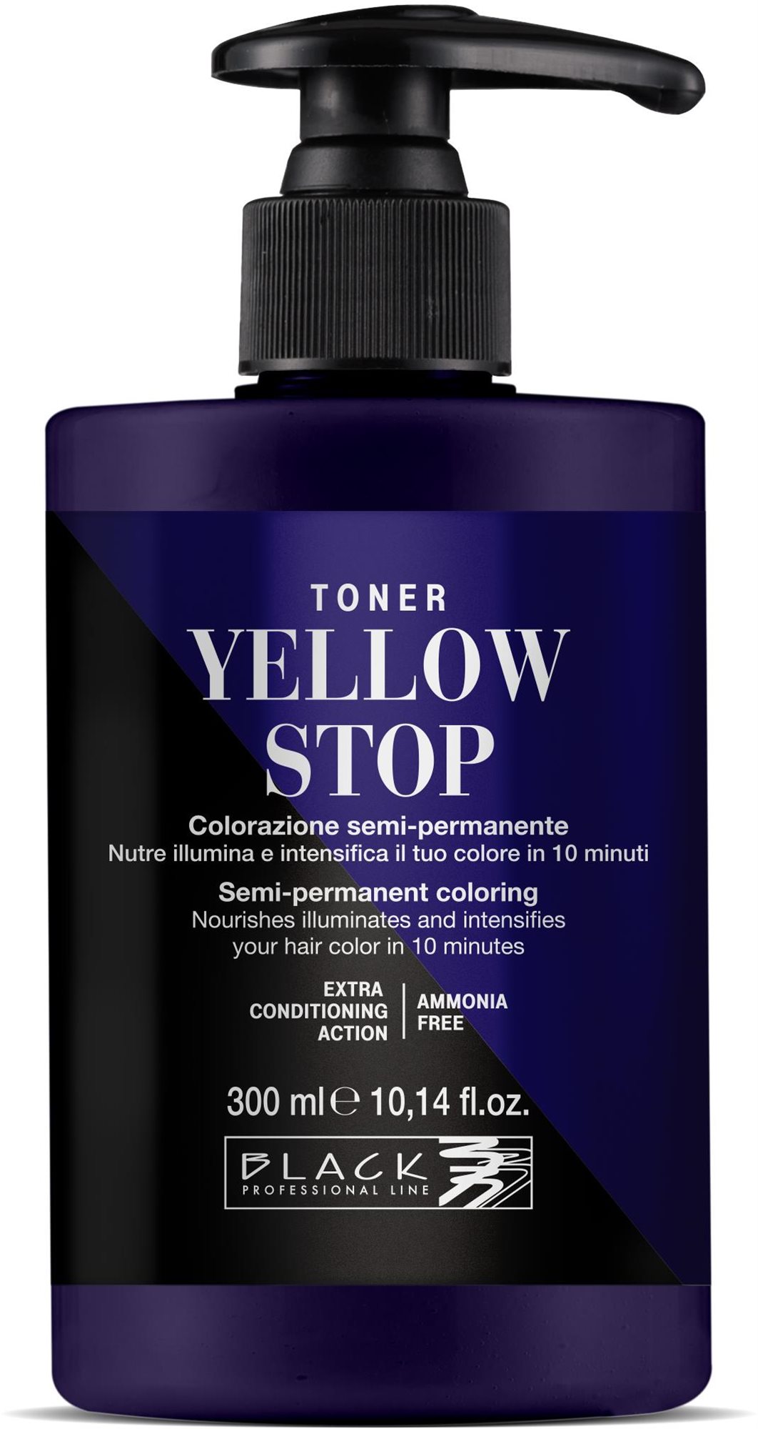 BLACK PROFESSIONAL Farebný toner na vlasy Yellow Stop 300 ml...