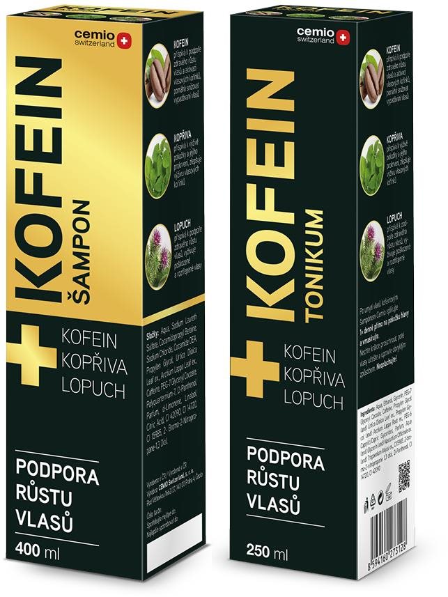 CEMIO Kofeín Šampón a Tonikum Set 650 ml Sada vlasovej kozmetiky