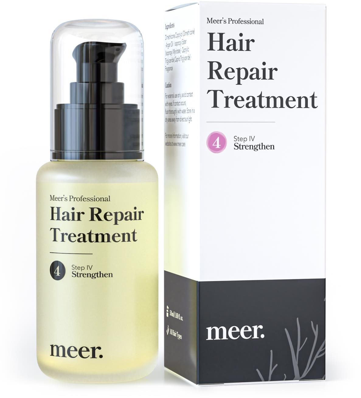 meer. Krok 4 - Posílení Olej na vlasy