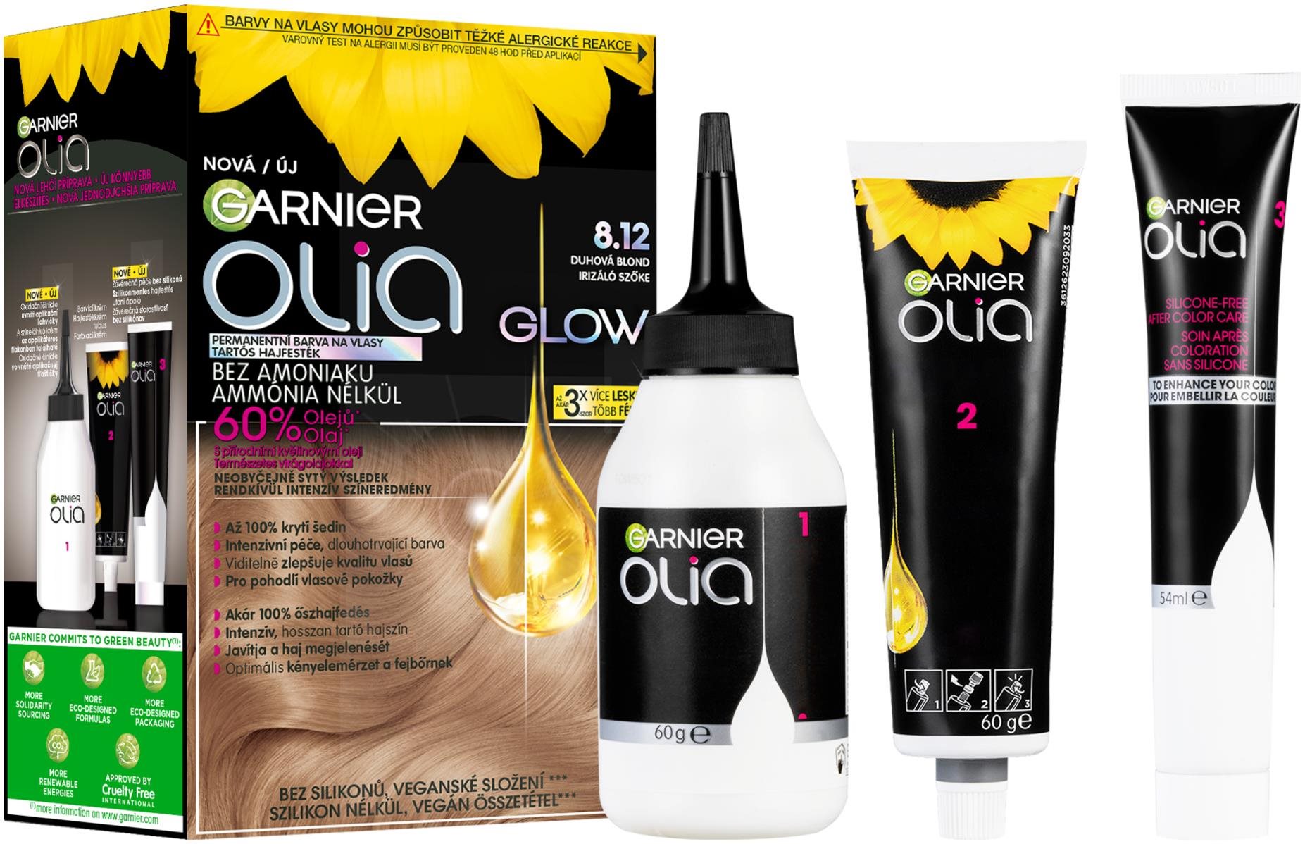 GARNIER Olia Glow 8.12 Irizáló szőke Hajfesték