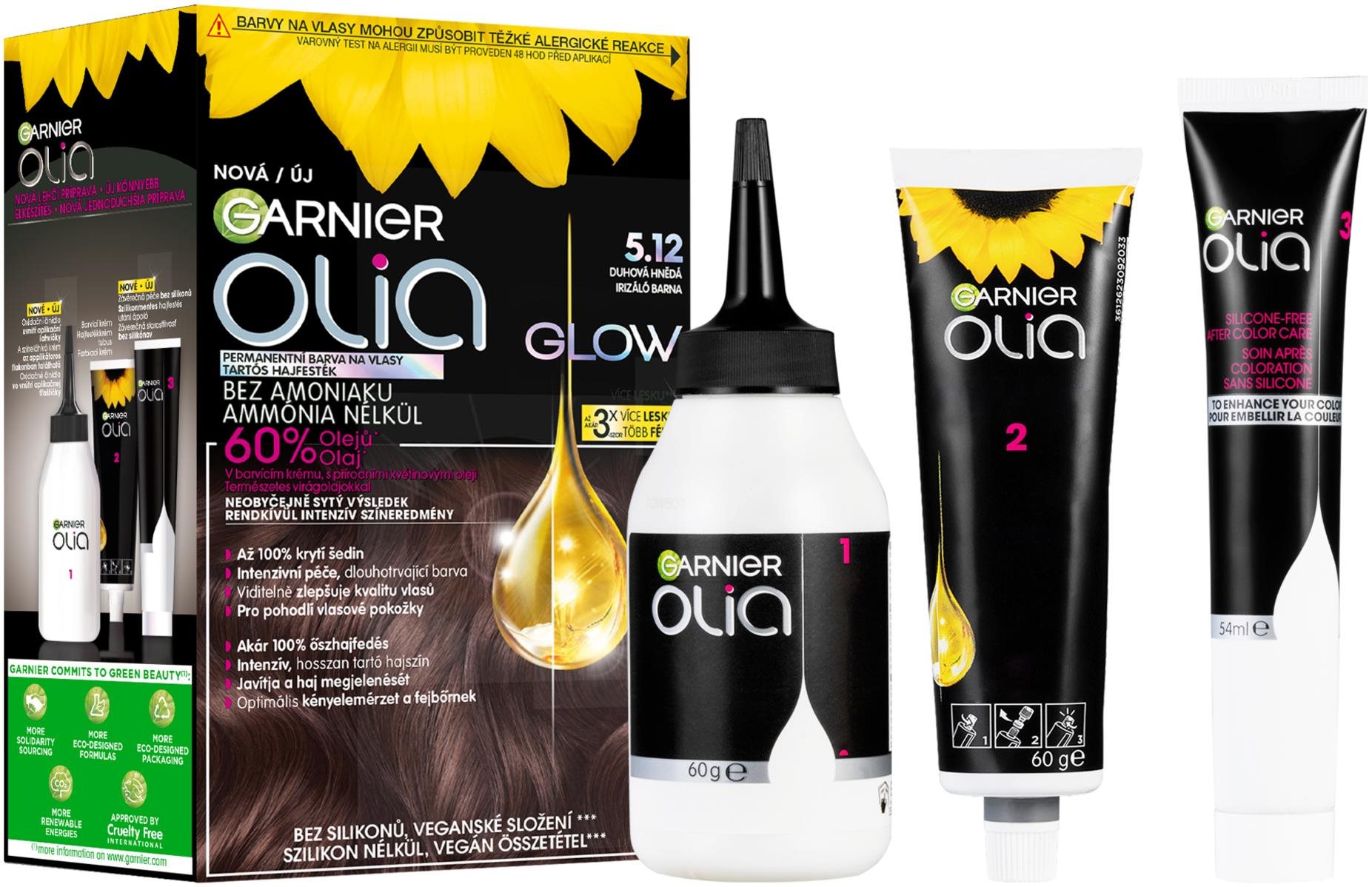 GARNIER Olia Glow 5.12 Irizáló barna Hajfesték
