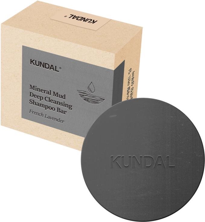 KUNDAL Mineral Mud Deep Cleansing Shampoo bar French Lavender –...