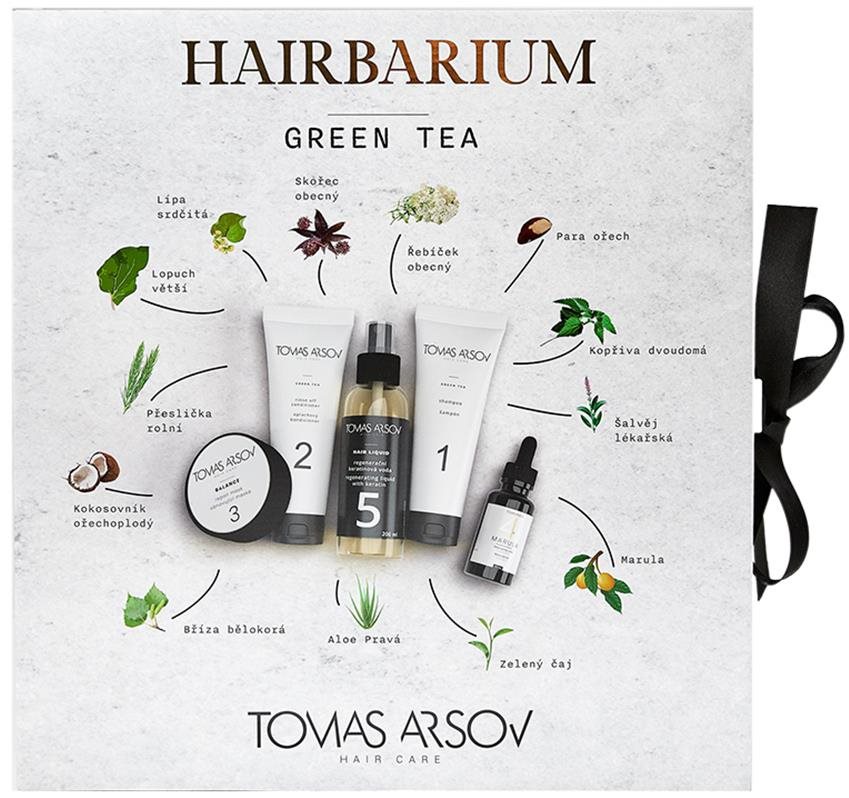 TOMAS ARSOV Hairbarium Green Tea súprava 850 ml Sada vlasovej...