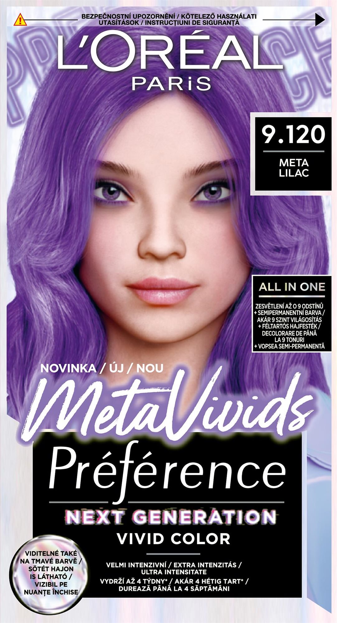 L'ORÉAL PARIS Preférence Meta Vivids Meta Lilac Hajfesték