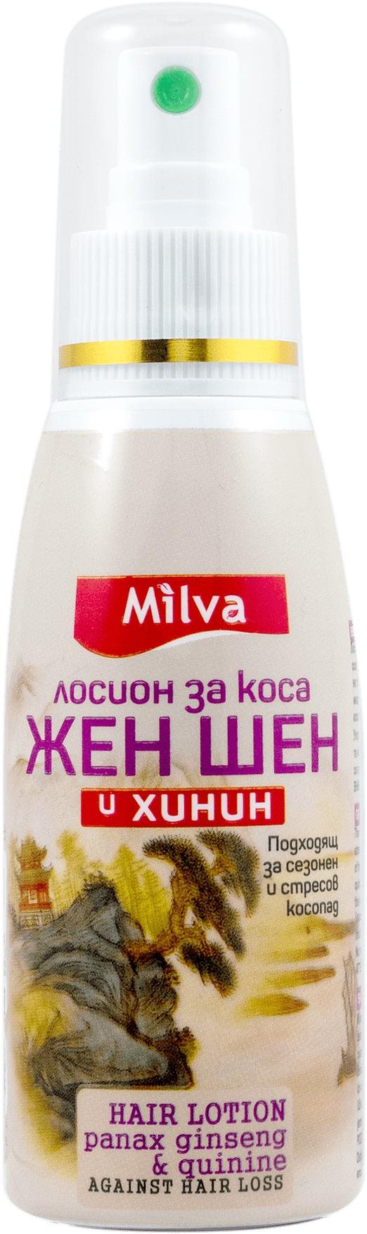 MILVA Chinínová voda ženšen 100 ml Vlasové tonikum