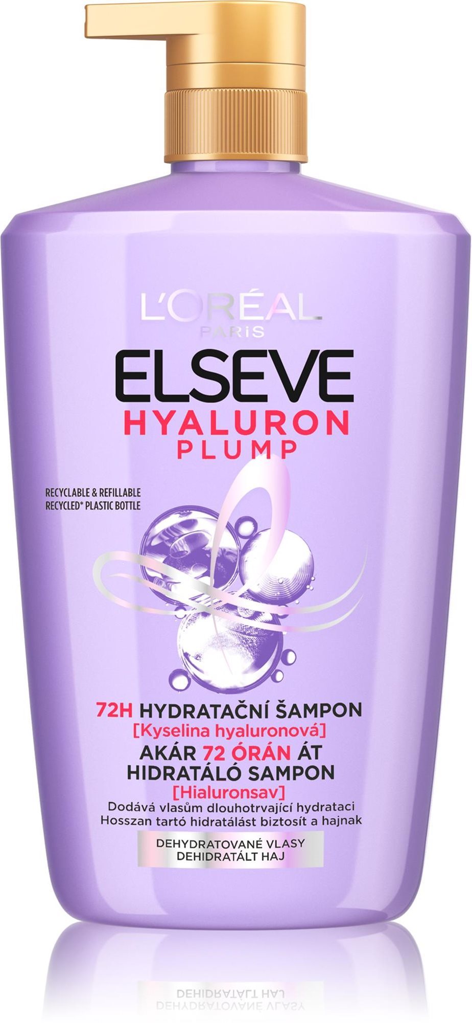 L'ORÉAL PARIS Hyaluron Plump 72H 1000 ml Šampón