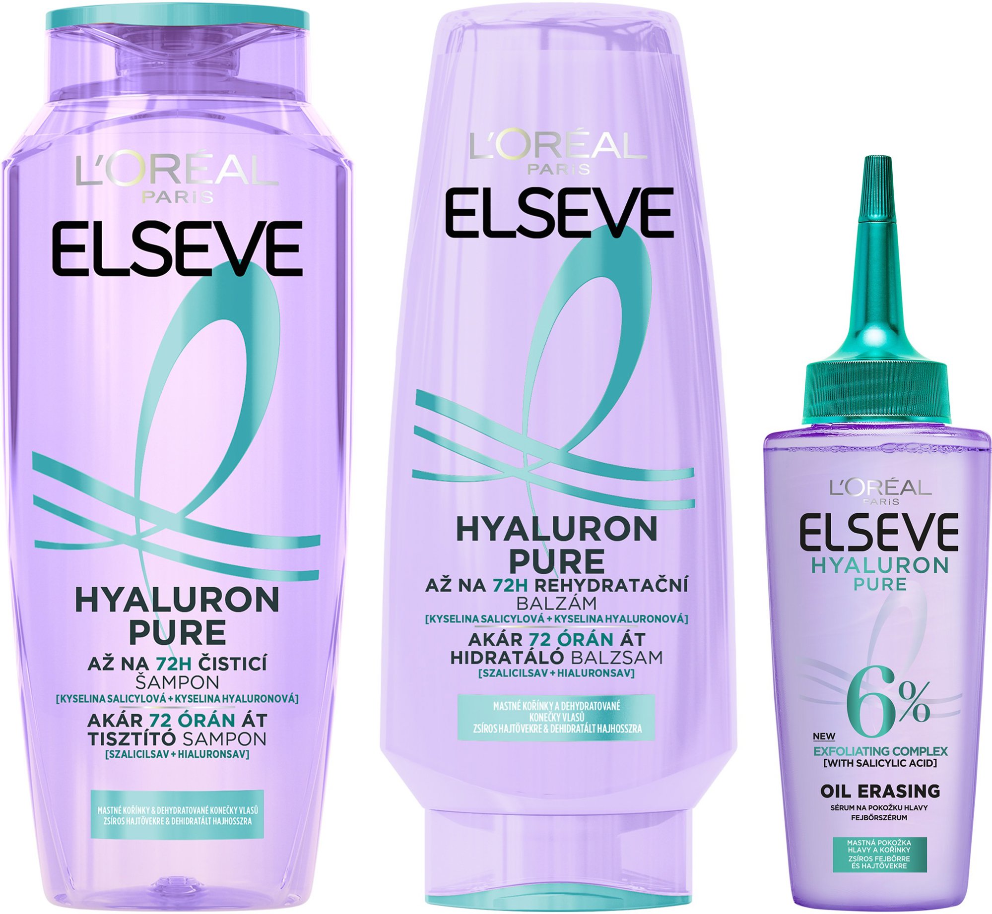 L'ORÉAL PARIS Elseve Hyaluron Pure Set 802ml Hajápoló szett