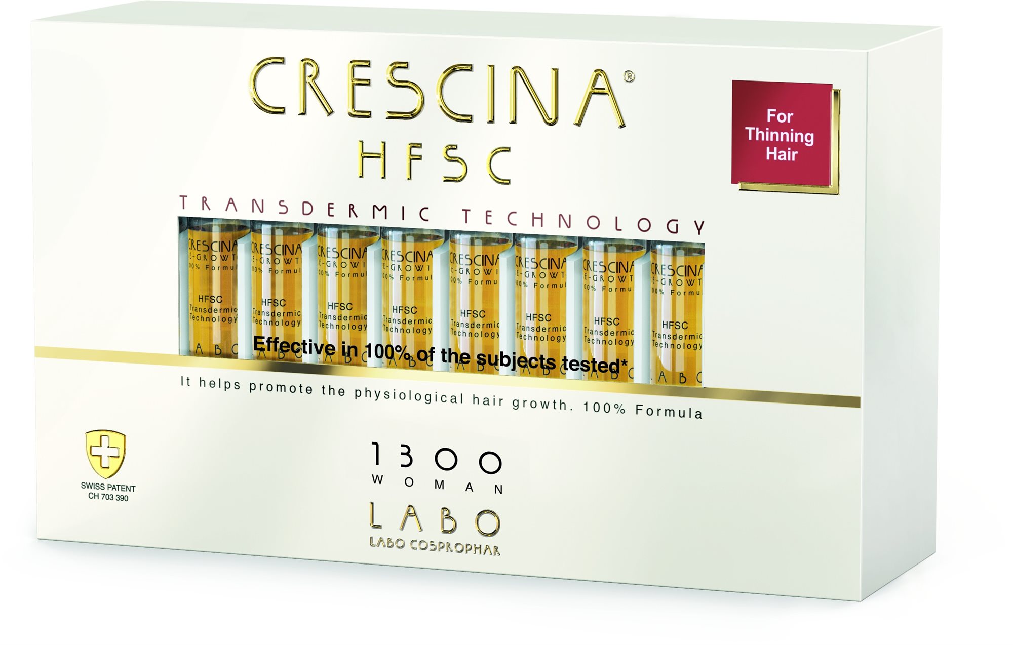 CRESCINA Transdermic péče na podporu růstu vlasů pro ženy (stupeň...