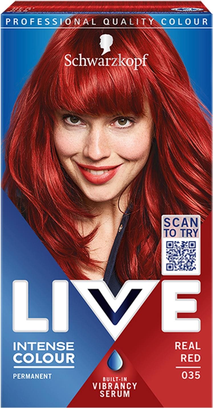 SCHWARZKOPF LIVE Intense Color 035 igazi vörös 50 ml Hajfesték