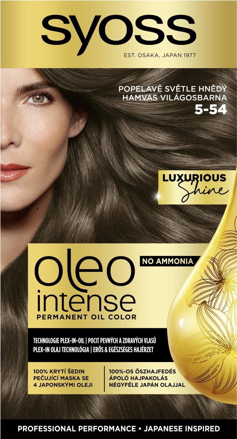 SYOSS Oleo Intense 5-54 Popolavo svetlo hnedý 50 ml Farba na vlasy