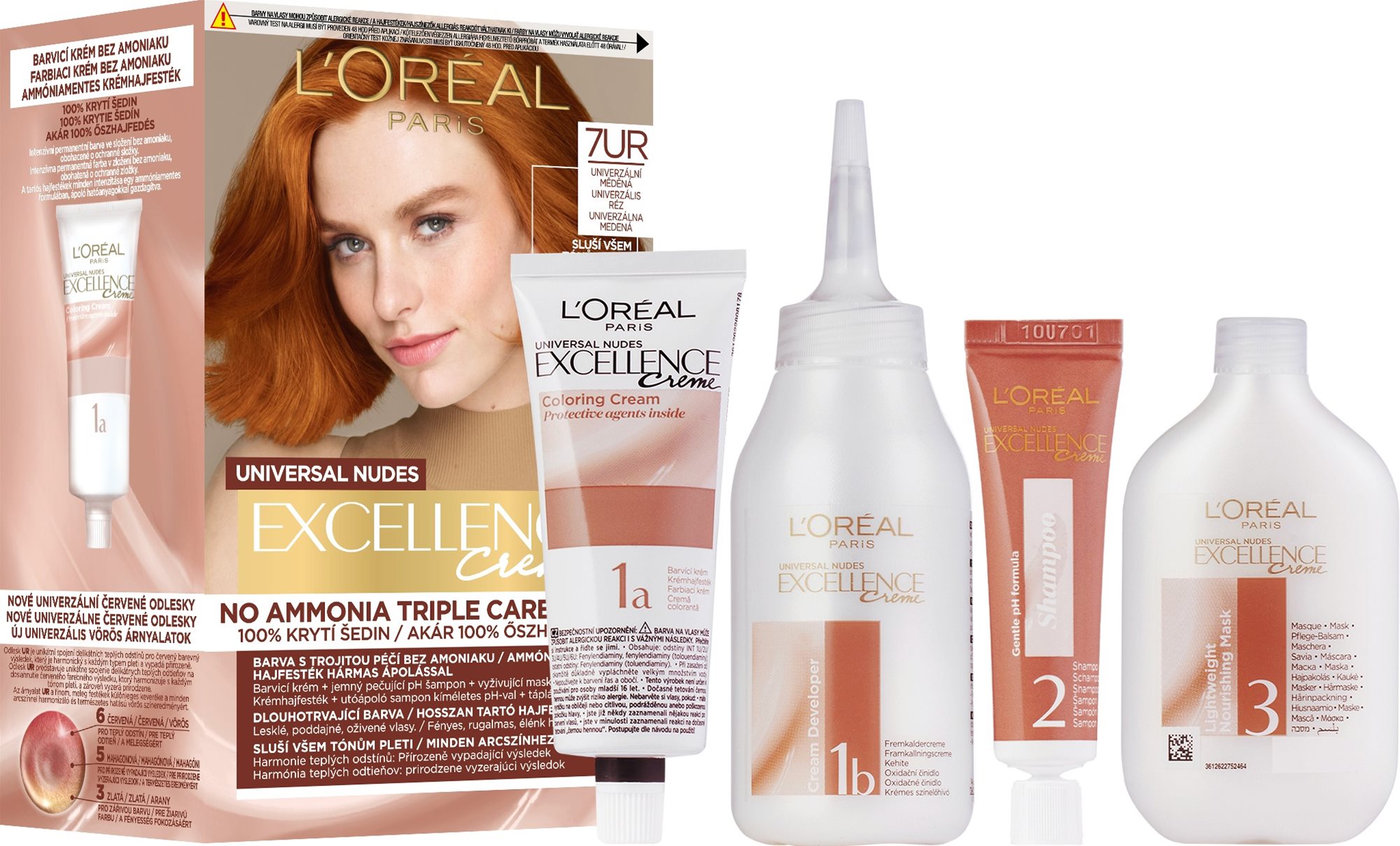 L'ORÉAL PARIS Excellence Universal Nudes 7UR Univerzális réz...