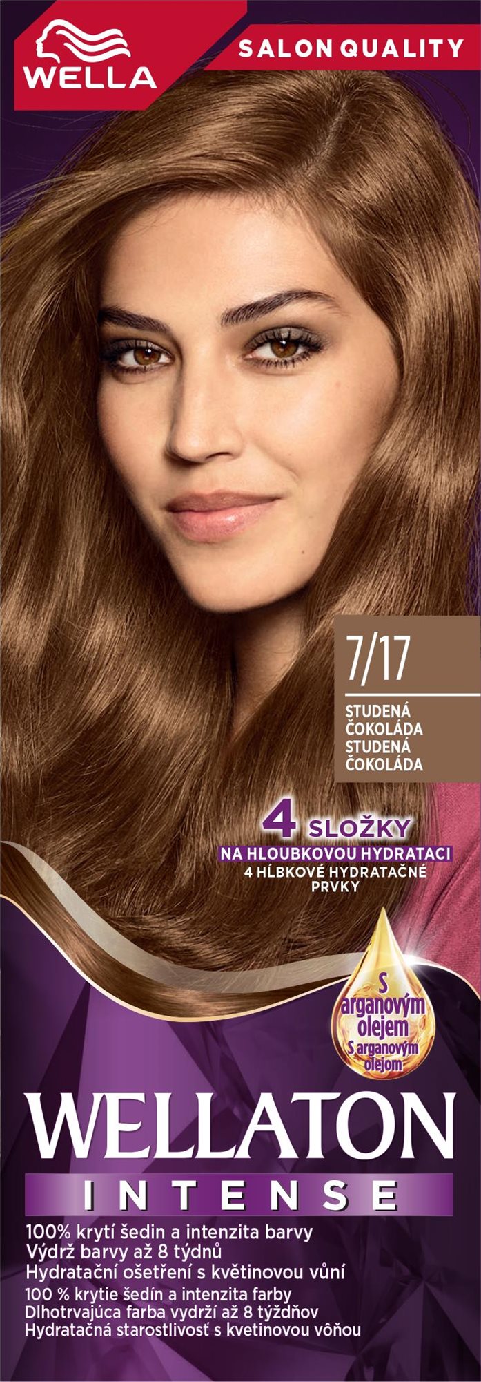 WELLA Wellaton 7/17 studená čokoláda 110 ml Farba na vlasy