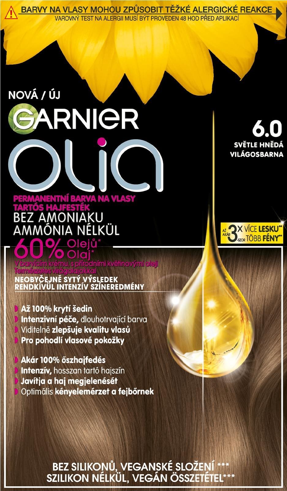 GARNIER Olia 6.0 Világosbarna Hajfesték