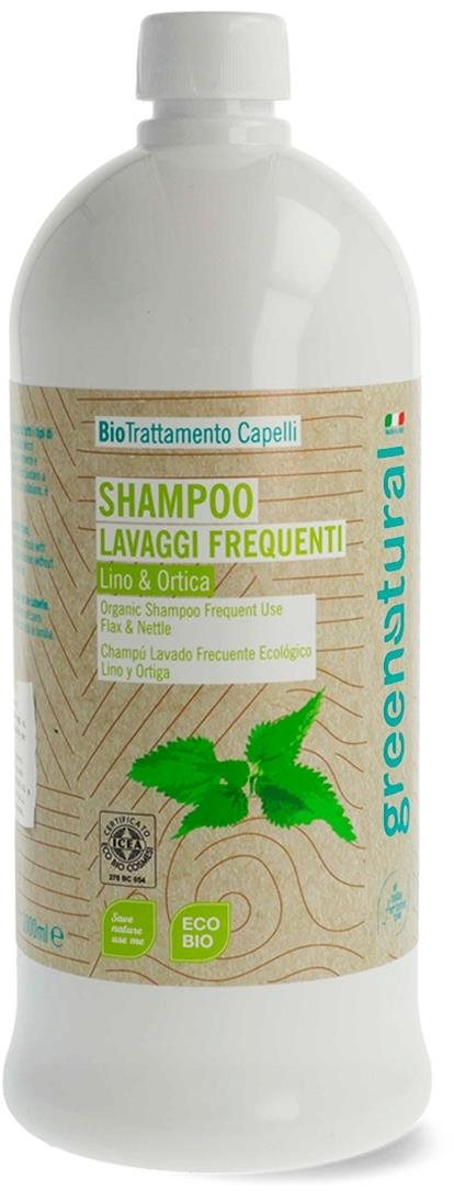 GREENATURAL bio len és csalán 1 l Sampon
