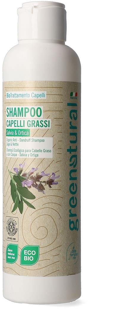 GREENATURAL Šalvia a žihľava bio 250 ml Šampón