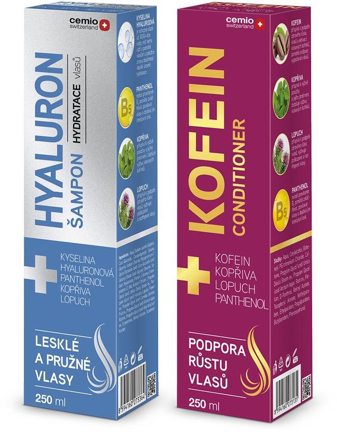 CEMIO Kofein a Hyaluron Set 500 ml Sada vlasovej kozmetiky