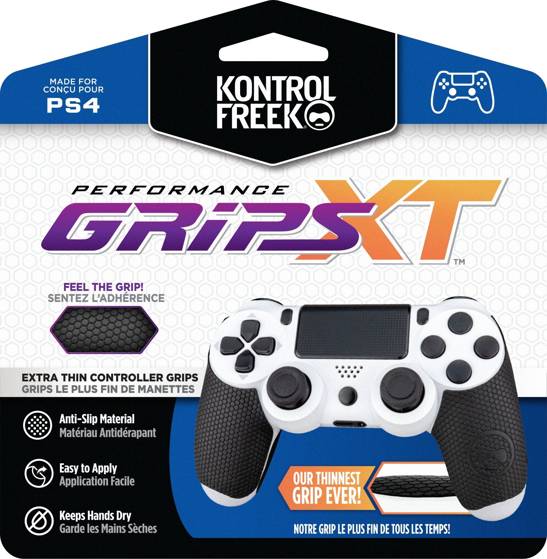 Kontrolfreek Performance Grips XT (Black) – PS4 Gripy na ovládač